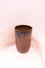 Wysoka czarka satynowy brąz - obrazek 3