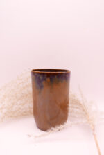 Wysoka czarka satynowy brąz