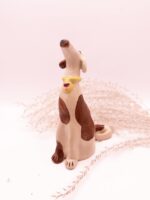 Figurka mniejszy charcik w łatki